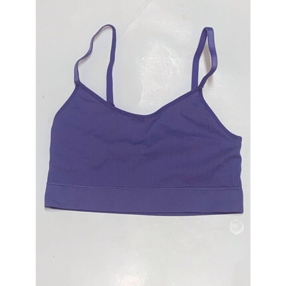 Auden Lavender Ribbed Cami Bralette Size M
